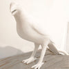 White Resin Crows - Set of 3