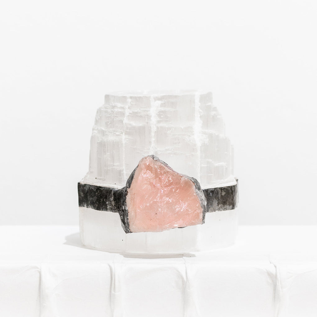 Selenite Tea Light Holder