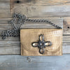 Grace Gold Leather - Crystal Cross - SOLD OUT