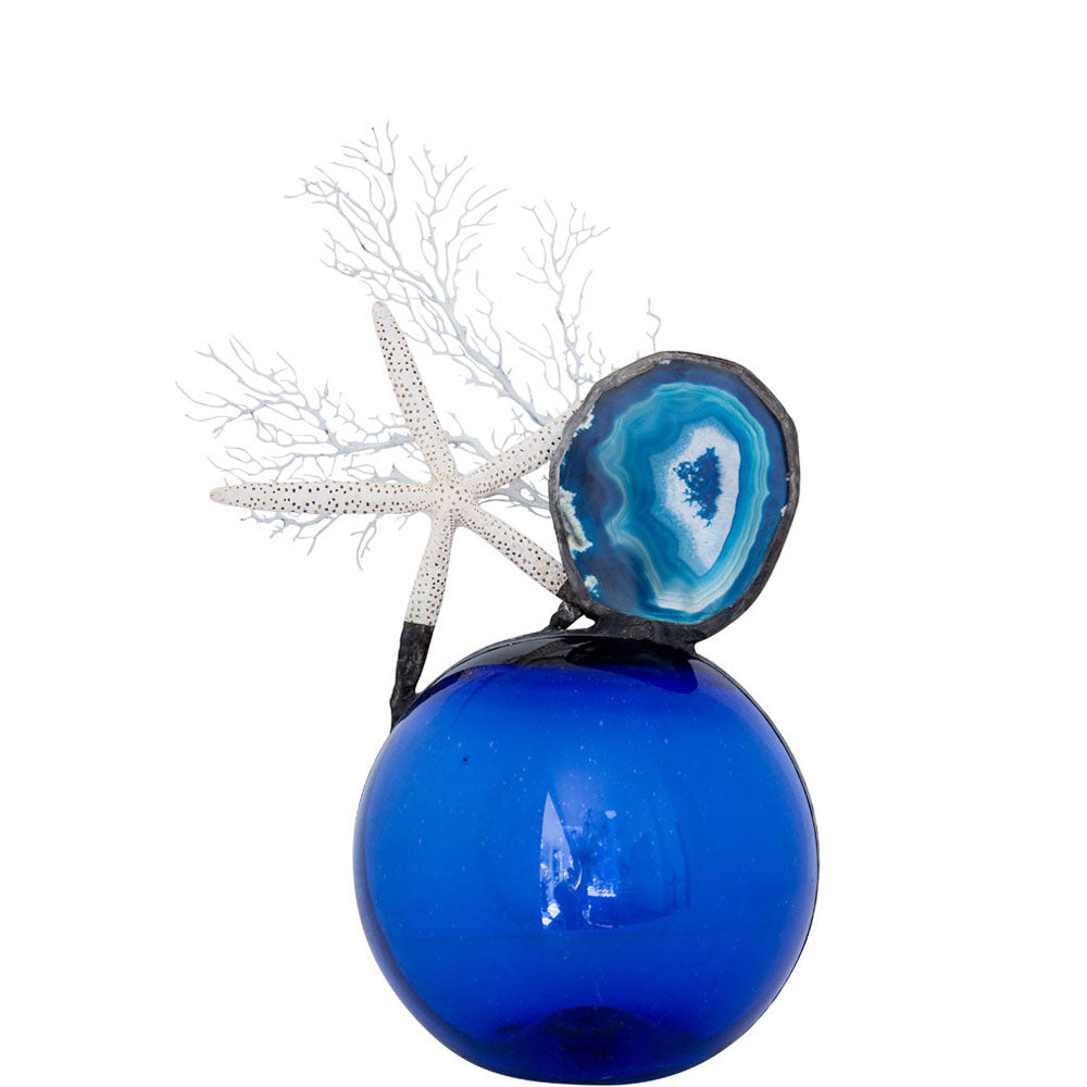 Navy Float - Blue Agate Starfish (Large)