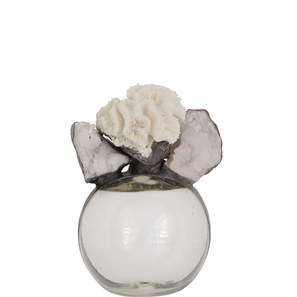 Flower Coral Geode Float (Small) - ONLY 2 LEFT