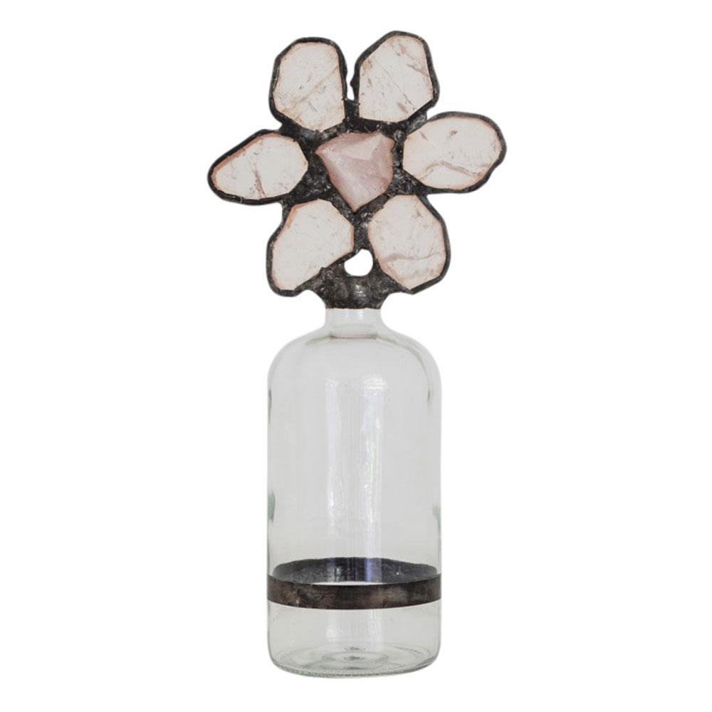 Rose Quartz Flower Bottle