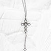 Brio Cross Crystal Necklace - Round Cross