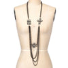 Celine Multi Side Pendant Necklace