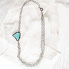 Celine Turquoise Side Pendant Necklace